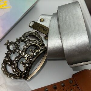 Vintage Mudd Sparkly Eyelet Belt